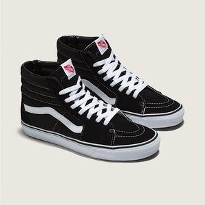 BRAND NEW Vans Sk8-Hi Lite Suede Men's Black and White High-Top Sneakers